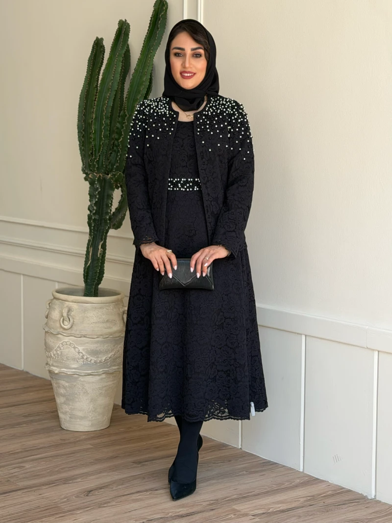 کت سارافان دانتل مروارید